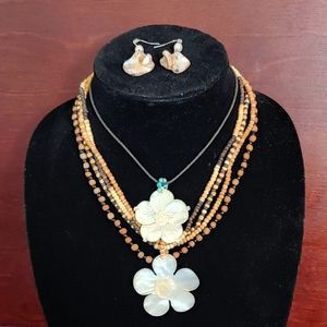 Wooden beaded Necklaces